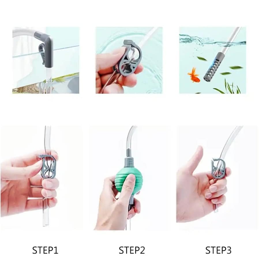 Cube One Mini Aquarium Water Changer, Multi-Task Gravel Cleaner